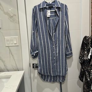 Banana republic linen blend dress